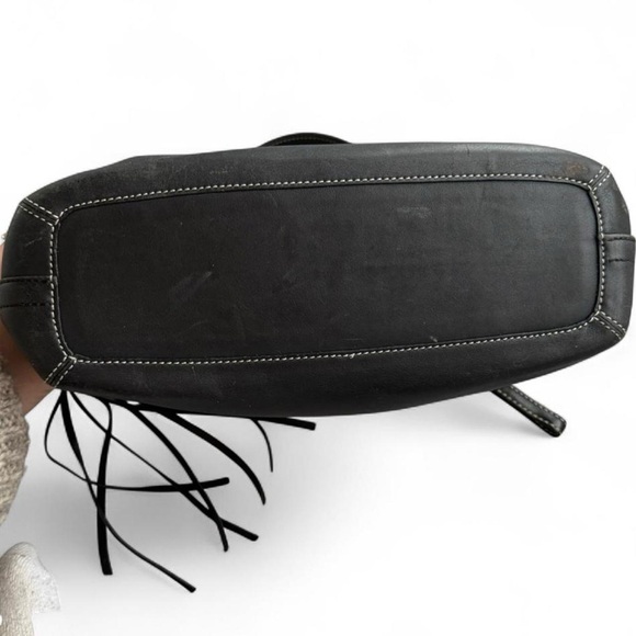 Coach Signature Shoulder Bag Y2K 2000s Black CC 9363 - Picture 5 of 9